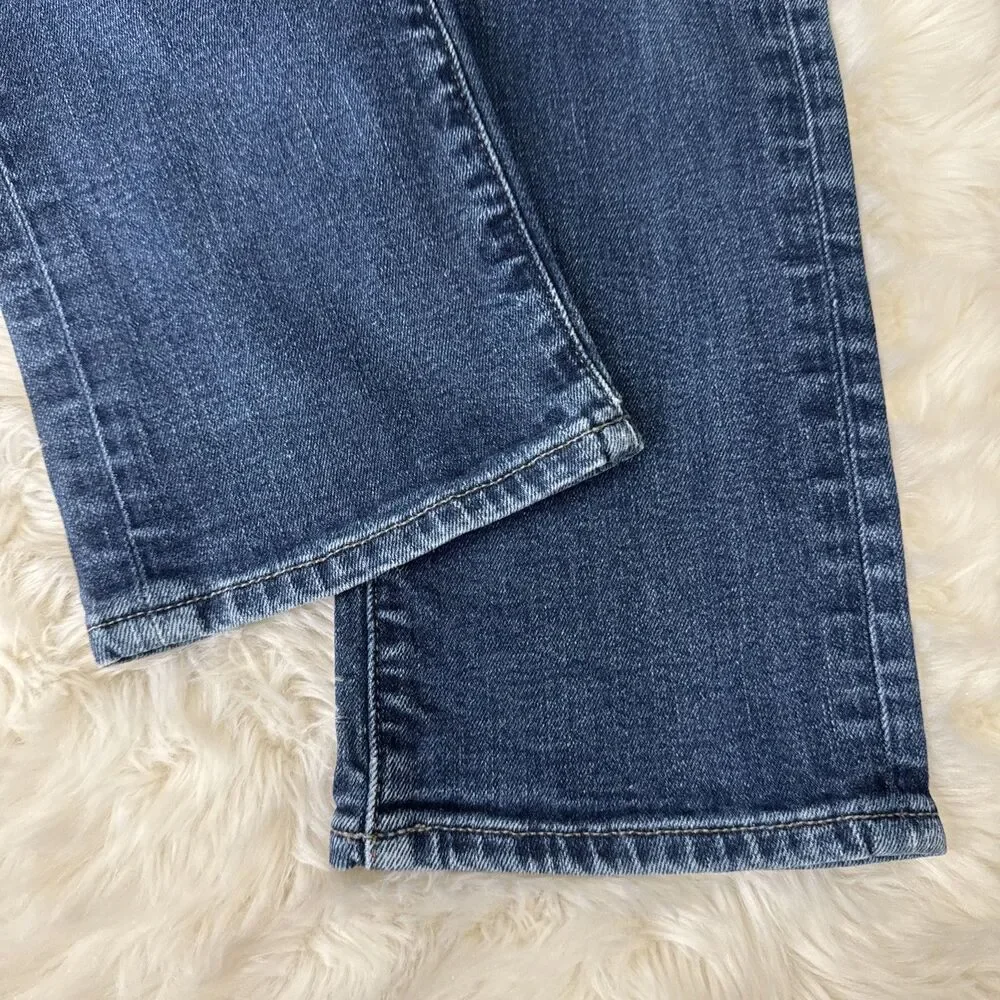 Abercrombie & Fitch Langdon Slim Jeans Mens 32x34 Measures 32x32 Blue Stretch